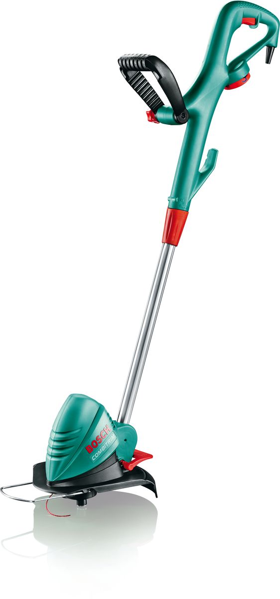 Триммер садовый Bosch Art 30 Combitrim. 0600878D210600878D21 Триммер садовый Bosch Art 30 Combitrim. 0600878D210600878D21Высокопроизводительный триммер со сменной режущей системой справится с дикорастущей травой так же легко, как и с газонной. ART 30 Combitrim оснащен поворачивающейся на 90° режущей головкой для легкой стрижки и обработки краев газона. Телескопическая штанга с регулировкой длины обеспечивает удобное рабочее положение. Шпулька заменяется очень просто – без использования дополнительных инструментов. Комплект поставки: Автоматическая шпулька «Pro-Tap» (F 016 800 175), высокопрочная леска 2,4 мм толщиной (длина 30 см) – 6 шт., Защитная скоба (F 016 800 173), Набор колес (F 016 800 172) Мощный двигатель 500 Вт для максимальной производительности Универсальность: Две шпульки, одна для стрижки обычной (газонной) травы, другая (с высокопрочной леской) — для дикорастущей Удобство в использовании: Лёгкая стрижка и обработка краёв газона с помощью поворачивающейся на 90° режущей головки и телескопической штанги (80–115 см) для удобства управления Регулируемый угол наклона...