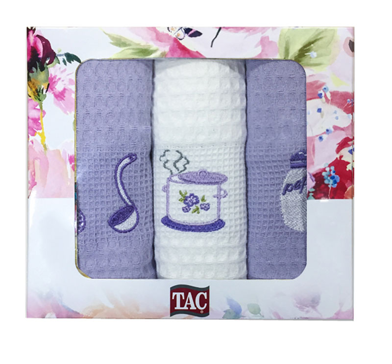 Набор кухонных полотенец TAC Кухня, 40 x 60 см, 3 шт2999n-89695 Набор кухонных полотенец TAC Кухня, 40 x 60 см, 3 шт2999n-89695Практичные полотенца для кухни на каждый день.