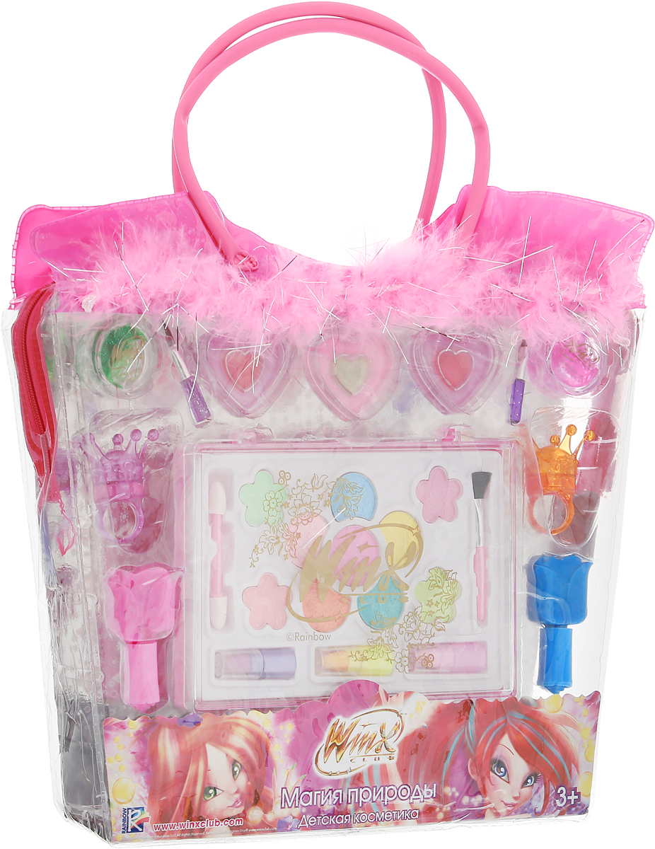 Winx Club Набор детской декоративной косметики Магия природыWNX1507-015 Winx Club Набор детской декоративной косметики Магия природыWNX1507-015Набор детской косметики Winx Club Магия природы (блеск, тени, лаки, помадки, дополнительные элементы, в сумке) изготовлен под лицензией известного мультсериала и включает всё необходимое для создания яркого образа. Красочное, фирменное оформление упаковки, любимые персонажи, качество и безопасность для ребёнка - всё это делает лицензионную продукцию привлекательной и популярной среди покупателей всех возрастов. Рекомендуемый возраст от 3 лет. Не рекомендуется детям до 3-х лет. Уважаемые клиенты! Обращаем ваше внимание, что полный перечень состава представлен на дополнительном изображении.