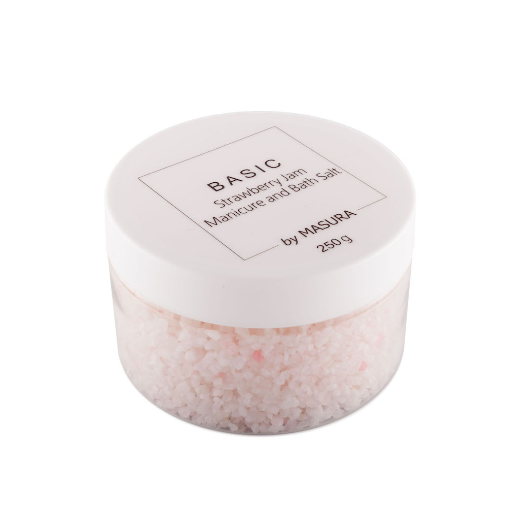 Masura Натуральная морская соль «Strawberry Jam» улучшающая тон кожи, 250 гр8003 Masura Натуральная морская соль «Strawberry Jam» улучшающая тон кожи, 250 гр8003Натуральная морская соль «Земляничное Варенье» улучшающая тон кожи, очищающая и увлажняющая, для маникюрной ванночки и тела. Приятный ягодный аромат и натуральное СПА-действие на кожу рук и тела.