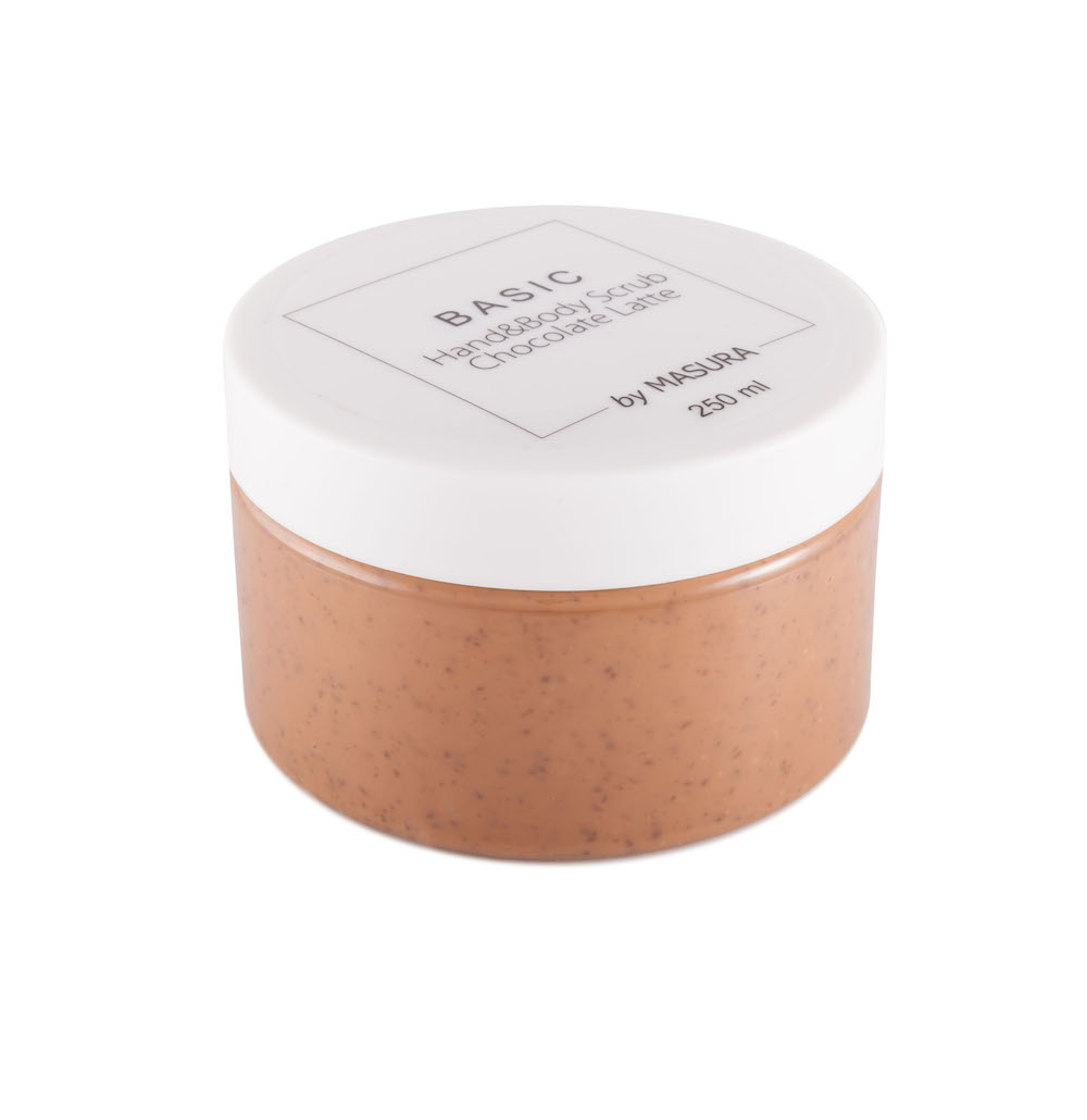 Masura Cкраб для рук «Chocolate Latte», 250 мл8008 Masura Cкраб для рук «Chocolate Latte», 250 мл8008Cкраб для рук «Шоколадное Латте» с органическим экстрактом какао и маслом какао, содержит витамины А, Е, В2 и микроэлементы, необходимые для образования новых клеток кожи. Подходит для чувствительной кожи.