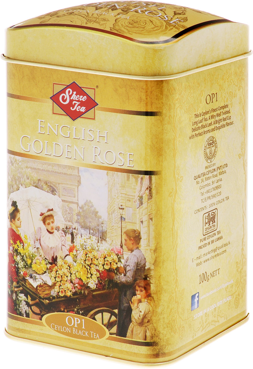Shere Tea Английская золотая роза чай черный листовой, 100 г4791014010593 Shere Tea Английская золотая роза чай черный листовой, 100 г4791014010593Листья для этого чая собирают с кустов после того, как почки полностью раскрываются. Для этого сорта собирают первый и второй лист с ветки. В сухой заварке листья должны быть крупными (от 8 до 15 мм), однородными, хорошо скрученными. Этот сорт имеет достаточно высокое содержание ароматических масел, поэтому настой чая очень ароматен. Также этот чай имеет характерный вкус с горчинкой благодаря большому содержанию дубильных веществ. В конце аббревиатуры стандарта можно увидеть цифру 1. Эта цифра обозначает более высокое качество, чем среднее, более высокое содержание типсов, самые отборные листья, очень ровную и особенно аккуратную скрутку листьев. Чай Shere Tea Английская золотая роза имеет яркий, прозрачный и интенсивный настой. Вкус полный, терпкий, слегка вяжущий. Аромат чая полный, приятный, выражен достаточно ярко. Знак в виде Льва с 17 пятнышками на шкуре - это гарантия Цейлонского Чайного Бюро на соответствие чая высокому стандарту качества, установленному Правительством...