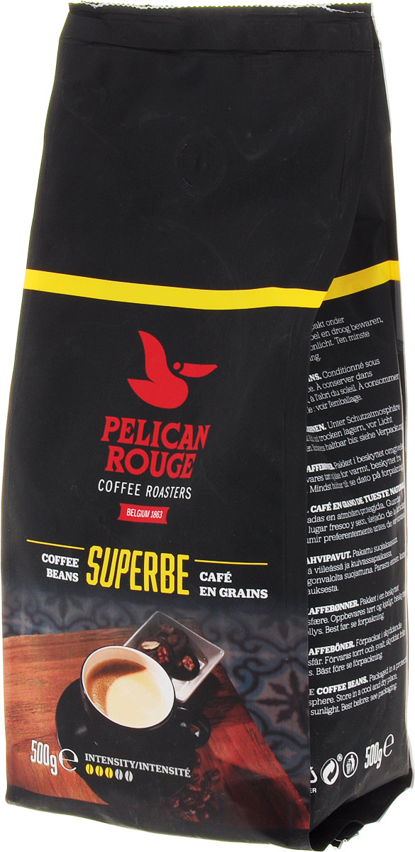 Pelican Rouge Superbe кофе в зернах, 500 г5410958119108 Pelican Rouge Superbe кофе в зернах, 500 г5410958119108Кофе Pelican Rouge Superbe - смесь лучших зерен Арабики и Робусты темной обжарки. Интенсивное сильное тело с легкой кислинкой и последующим сливочным послевкусием. Хорошо подходит для приготовления эспрессо, капучино и кофейных напитков с молоком. Первый сорт.