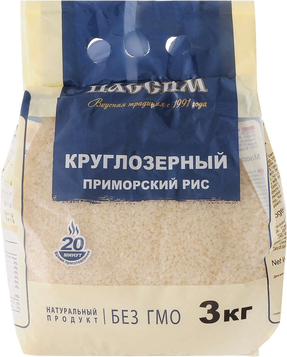 Пассим рис круглозерный, 3 кг4605093010217 Пассим рис круглозерный, 3 кг4605093010217Согласно последним исследованиям, самый качественный круглозерный рис произрастает в уникальном климате Приморья, он имеет более плотную структуру и насыщенный аромат. время приготовления - 20 минут.
