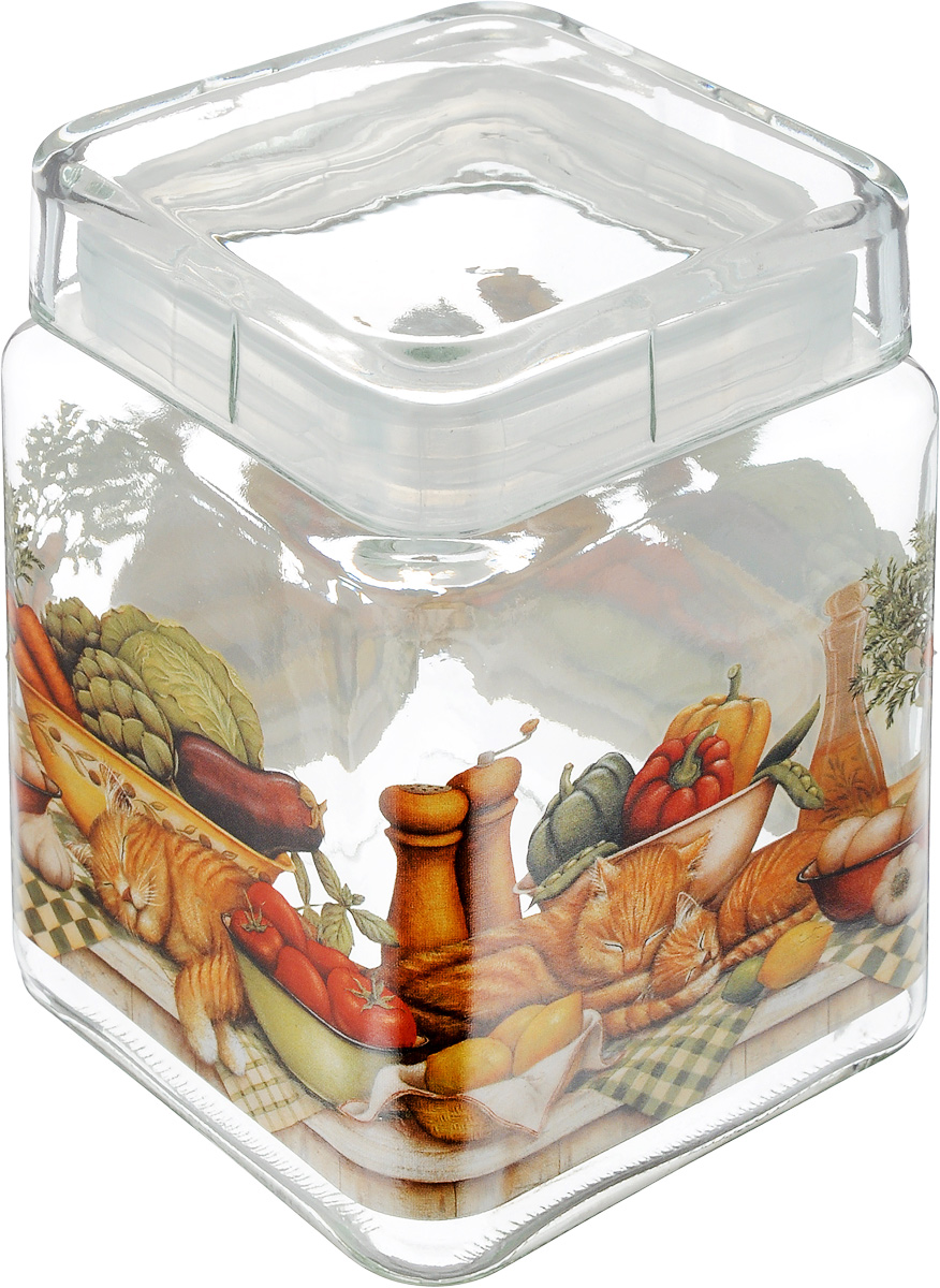 Банка для сыпучих продуктов SinoGlass Ленивый повар, 1,24 лSI-9358273-AL Банка для сыпучих продуктов SinoGlass Ленивый повар, 1,24 лSI-9358273-ALБанка для сыпучих продуктов SinoGlass Ленивый повар изготовлена из прочного стекла и оснащена крышкой, которая плотно закрывается благодаря пластиковой вставке на верхней части банки. Внутри сохраняется герметичность, и продукты дольше остаются свежими. Изделие предназначено для хранения различных сыпучих продуктов: круп, чая, сахара, орехов и много другого. Функциональная и вместительная банка станет незаменимым аксессуаром на любой кухне. Объем: 1,24 л. Размер основания: 11 х 11 см. Высота банки (с учетом крышки): 15,5 см.