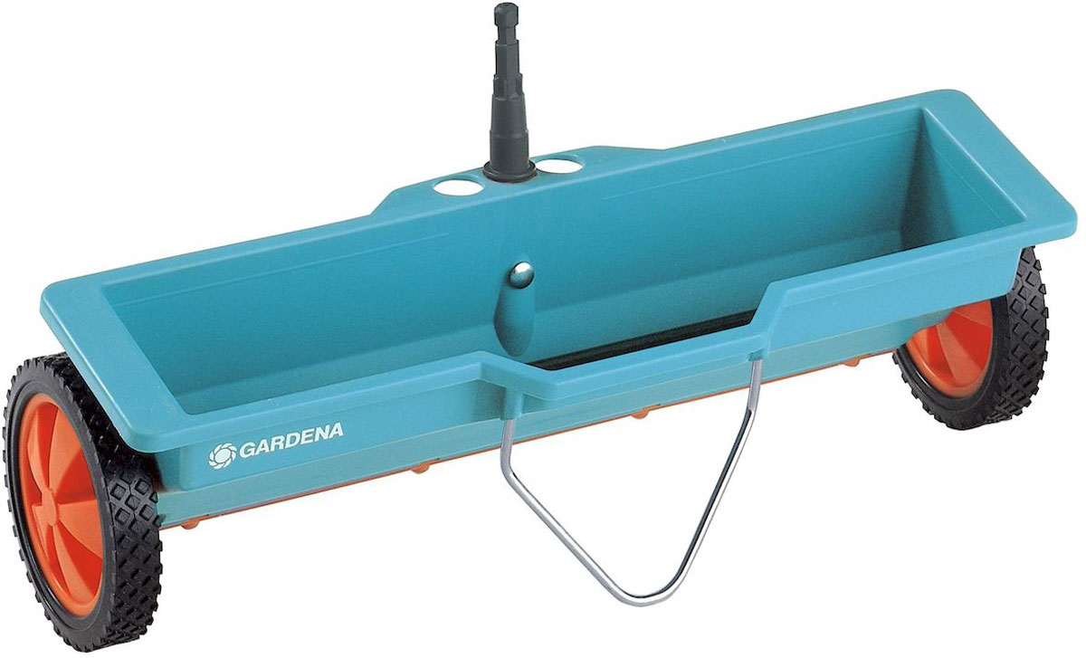 Разбрасыватель-сеялка Gardena, 3 л00420-20.000.00 Разбрасыватель-сеялка Gardena, 3 л00420-20.000.00Для внесения удобрений, встроенный механизм обеспечивает равномерный, дозированный разброс. Емкость 3 литра