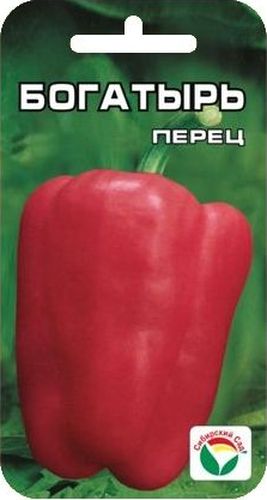 Семена Сибирский сад Перец. Богатырь, 15 штBP-00000330 Семена Сибирский сад Перец. Богатырь, 15 штBP-00000330Среднеспелый, крупноплодный, урожайный сорт для выращивания в пленочных теплицах и укрытиях. Растение среднерослое (55-60 см). Плоды очень крупные, массой до 200 г, конусовидно-призмовидной формы. Окраска плодов в технической спелости светло-зеленая, в биологической - темно-красная. Плоды толстостенные (до 8 мм), очень вкусные, транспортабельные, рекомендуются для использования в свежем и консервированном виде. Посев на рассаду производят за 60-70 дней до высадки растений на постоянное место. Оптимальная постоянная температура прорастания семян 26-28°С. При высадке в грунт на 1 м2 размещают 5 растений. Сорт хорошо реагирует на полив и подкормки комплексными минеральными удобрениями. Для ускорения процесса всхожести семян, оздоровления растений, улучшения завязываемости плодов рекомендуется использовать специально разработанные стимуляторы роста и развития растений.
