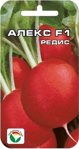 Семена Сибирский сад Редис. Алекс, 1 гBP-00000369 Семена Сибирский сад Редис. Алекс, 1 гBP-00000369Один из самых ультраскороспелых гибридов редиса (16 дней) для высева на протяжении всего весенне-летнего периода. Мякоть белая, сочная, с отличным вкусом. Корнеплоды устойчивы к растрескиванию. Этот гибрид можно выращивать в защищенном грунте на протяжении всего года. Рекомендуется для выращивания на раннюю пучковую продукцию. Посев производят с ранней весны до августа на глубину 1-2 см по схеме 7х7 см. Вес: 1 г.