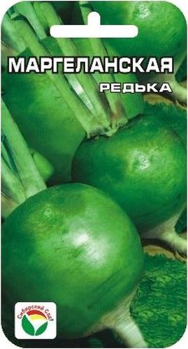 Семена Сибирский сад Редька. Маргеланская, 1 гBP-00000397 Семена Сибирский сад Редька. Маргеланская, 1 гBP-00000397Сорт раннеспелый. Период от всхожести до технической спелости 60-90 дней. Корнеплод темно-зеленый с белым кончиком, широкоциллиндрический, длиной 9- 16 см, диаметром 7 см. Массой 200-400 г. Поверхность гладкая, мякоть светло- зеленая, без горечи. Лежкость в период хранения - хорошая. Для потребления в свежем виде. Посев производят во второй половине июля. На 1 м2 размещают 12- 16 растений. Сеют рядами, расстояние между которыми 30-40 см, а в каждом рядке намечают лунки через 15-20 см, в которые высевают по 2-3 семени на глубину 1 см. После появления всходов в лунке оставляют по одному растению. Требуются регулярные поливы и подкормки. Сбор урожая в октябре до наступления заморозков.