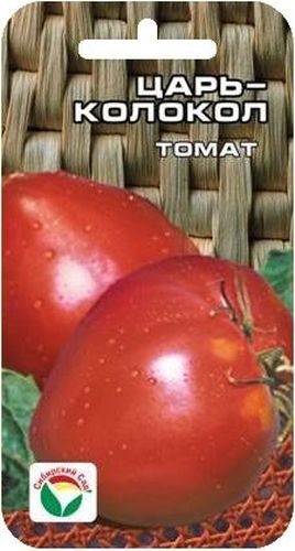 Семена Сибирский сад Томат. Царь-колокол, 20 штBP-00000700 Семена Сибирский сад Томат. Царь-колокол, 20 штBP-00000700Один из лучших сортов сибирской селекции. Плоды вытянутой формы темно- красного цвета. Достоинства сорта: крупные плоды весом 400-700 г. При довольно ранних сроках созревания в сочетании с низкорослым кустом (80-100 см). Отличные вкусовые качества мясистых сладких плодов. Сорт достаточно устойчив ко многим заболеваниям томатов, а также к неблагоприятным погодным условиям. Выращивается в открытом грунте и пленочных укрытиях. Куст мощный. На 1 м2 размещают не более 2-3 растений.