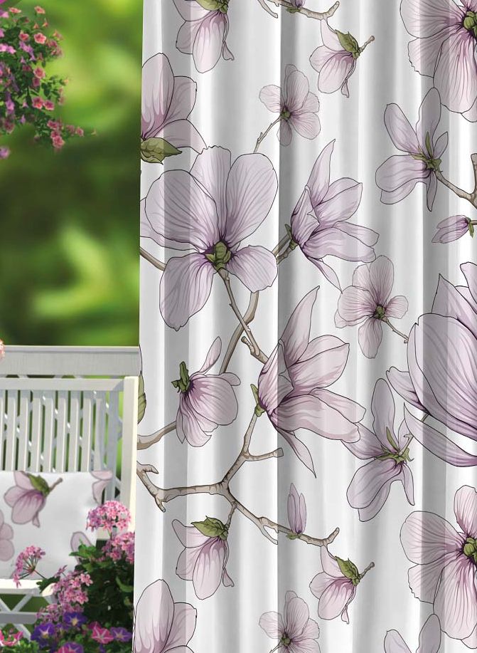 Штора Волшебная ночь Wisteria, на ленте, высота 270 см705519 Штора Волшебная ночь Wisteria, на ленте, высота 270 см705519Шторы коллекции Волшебная ночь - это готовое решение для Вашего интерьера, гарантирующее красоту, удобство и индивидуальный стиль! Штора изготовлена из приятной на ощупь ткани ГАБАРДИН, которая плотно драпирует окно, но позволяет свету частично проникать внутрь. Длина шторы регулируется с помощью клеевой паутинки (в комплекте). Изделие крепится на вшитую шторную ленту: на крючки или путем продевания на карниз. Дизайнеры Марки предлагают уже сформированные комплекты штор из различных тканей и рисунков для создания идеальной композиции на окне. Для удобства выбора дизайны штор распределены в стилевые коллекции: ЭТНО, ВЕРСАЛЬ, ЛОФТ, ПРОВАНС. В коллекции Волшебная ночь к данной шторе Вы также сможете подобрать шторы из других тканей: БЛЭКАУТ (100% затемненение), сатен (частичное затемнение) и ВУАЛЬ (практически нулевое затемнение), которые будут прекрасно сочетаться по дизайну и обеспечат особый уют Вашему дому.