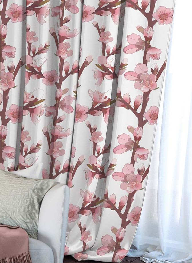 Штора Волшебная ночь Сherry Blossoms, на ленте, высота 270 см704526 Штора Волшебная ночь Сherry Blossoms, на ленте, высота 270 см704526Шторы коллекции Волшебная ночь - это готовое решение для Вашего интерьера, гарантирующее красоту, удобство и индивидуальный стиль! Штора изготовлена из приятной на ощупь ткани ГАБАРДИН, которая плотно драпирует окно, но позволяет свету частично проникать внутрь. Длина шторы регулируется с помощью клеевой паутинки (в комплекте). Изделие крепится на вшитую шторную ленту: на крючки или путем продевания на карниз. Дизайнеры Марки предлагают уже сформированные комплекты штор из различных тканей и рисунков для создания идеальной композиции на окне. Для удобства выбора дизайны штор распределены в стилевые коллекции: ЭТНО, ВЕРСАЛЬ, ЛОФТ, ПРОВАНС. В коллекции Волшебная ночь к данной шторе Вы также сможете подобрать шторы из других тканей: БЛЭКАУТ (100% затемненение), сатен (частичное затемнение) и ВУАЛЬ (практически нулевое затемнение), которые будут прекрасно сочетаться по дизайну и обеспечат особый уют Вашему дому.