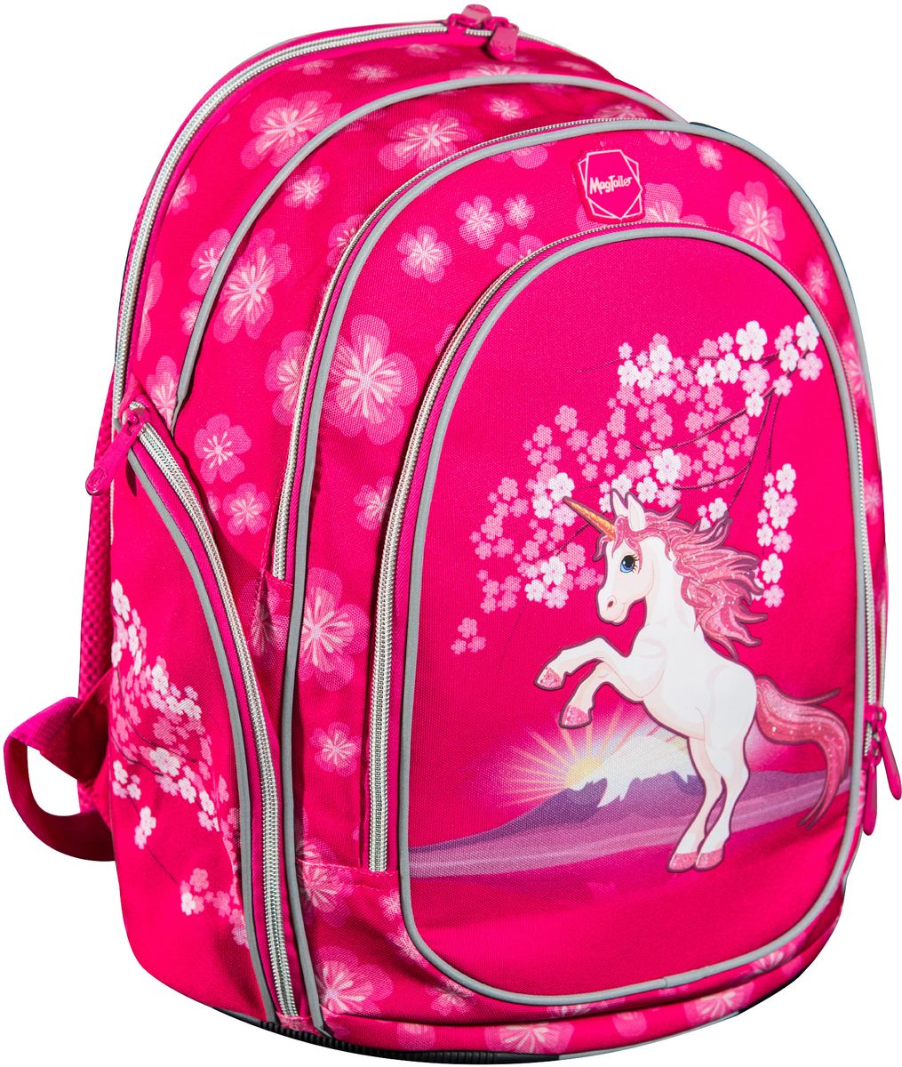 MagTaller Ранец школьный Cosmo llI Unicorn20412-45 MagTaller Ранец школьный Cosmo llI Unicorn20412-45Рюкзак Cosmo llI, Unicorn - 36х29х18 см - 600D Polyester - принт - спинка рюкзака дополнительно усилена рамкой из алюминия повторяющей естественный изгиб позвоночника; - дно из PVC и ножки из прочного пластика надежно защищает содержимое рюкзака от воды и грязи; - лямки, регулируемые по высоте и длине, позволяют удобно расположить рюкзак на спине; - два внутренних отделения с органайзером; - передний и два боковых кармана на молнии; - светоотражающие элементы спереди, сбоку, на плечевых лямках - вес - 850 г