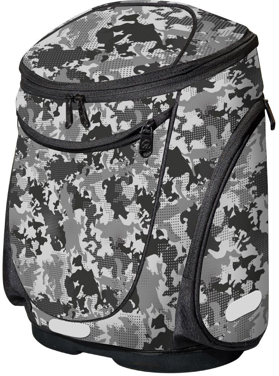 MagTaller Ранец школьный Fancy Army20518-53 MagTaller Ранец школьный Fancy Army20518-53Рюкзак школьный Fancy, Army - 37х30х18 см - 600D Polyester - принт - жесткий корпус из EVA и эргономичная спина, повторяющая естественный изгиб позвоночника; - дно из EVA надежно защищает содержимое рюкзака от воды и грязи; - регулируемые лямки позволяют удобно расположить ранец на спине; - основное отделение, с внутренней подвижной перегородкой; - два боковых кармана на молнии; - светоотражающие элементы спереди, сбоку, на плечевых лямках - вес - 890 г