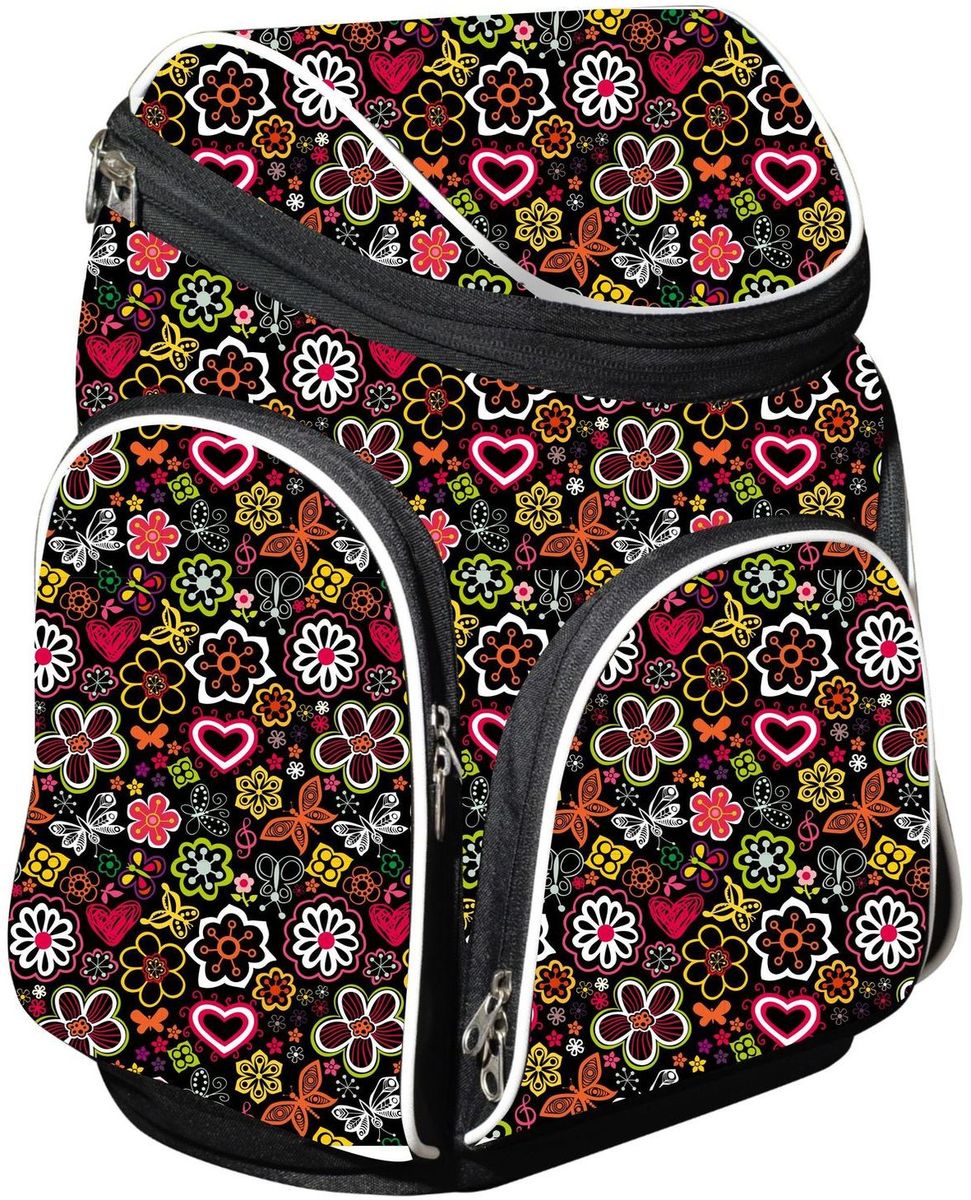MagTaller Ранец школьный Boxi Flowers20616-18 MagTaller Ранец школьный Boxi Flowers20616-18Школьный ранец MagTaller Boxi Flowers отличается современным и модным дизайном. Модель изготовлена из 600D Polyester. Ортопедическая спинка обеспечивает постоянную циркуляцию воздуха за счет вентилируемого материала, из которого она изготовлена. Регулируемые лямки оснащены крючками для закрепления концов строп. Модель закрывается клапаном на молнию.Под клапаном размещен карман под расписание уроков. Изделие содержит одно отделение подвижной перегородкой. Снаружи расположены 3 кармана: два боковых на молнии и передний с органайзером. Широкие регулируемые лямки позволяют равномерно распределить нагрузку, не нагружая позвоночник. Светоотражающие элементы (спереди, сбоку и на плечевых лямках) обеспечивают безопасность ребенка на дорогах. Прочное дно из PVC надежно защищает содержимое ранца от воды и грязи.
