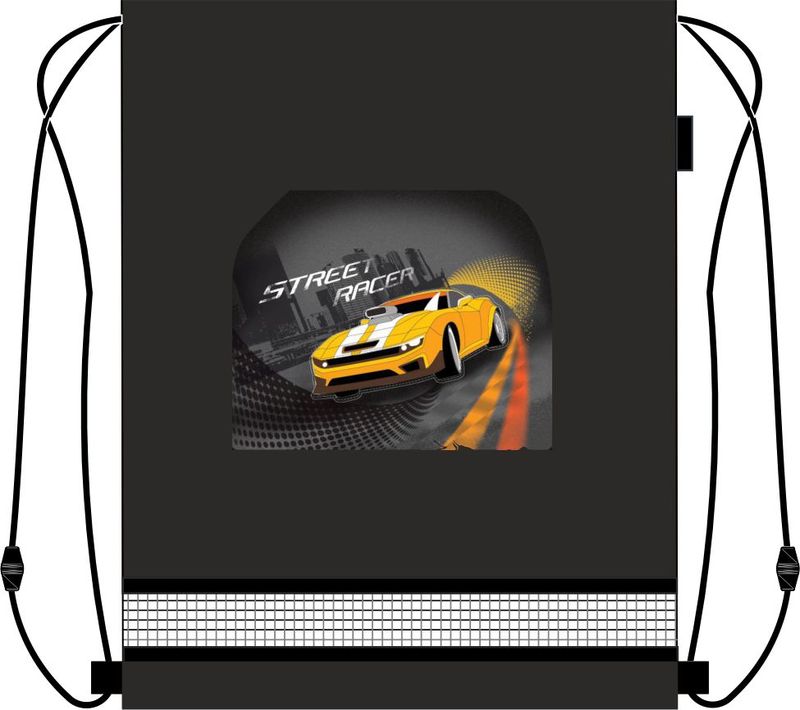 MagTaller Сумка для сменной обуви Racer31216-15 MagTaller Сумка для сменной обуви Racer31216-15Мешок для обуви MagTaller, Racer 34х46см - 420 D Polyester - принт - вентилируемая сетка; - затягивается на шнурок. - вес - 70 г.