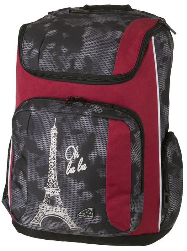 Walker Рюкзак школьный Glory Paris42116/75 Walker Рюкзак школьный Glory Paris42116/75Рюкзак Glory Paris 32x45x22 см Объем: 30 л Материал: 600D Polyester -Отделение для ноутбука - вместительный передний кармашек на молнии - Органайзер; - Эргономичная спинка; - основной отсек с гибкими разделителями - уплотненные регулируемые по высоте лямки из вентилируемого материала; - грудная стяжка - влагоотталкивающая ткань - светоотражающие элементы - держатель для ключей - боковые карманы на резиночке -удобная широкая ручка для переноса - 2 потайных кармашка на спинке рюкзака на молнии