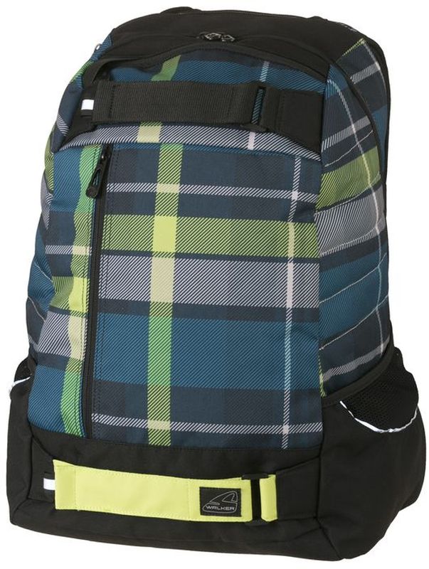 Walker Рюкзак школьный Wingman Grid42143/70 Walker Рюкзак школьный Wingman Grid42143/70Рюкзак Wingman Grid 34x48x22 см Объем: 32 л Материал: 600D Polyester -Отделение для ноутбука - основной отсек с гибкими разделителями - эргономичные лямки - грудная стяжка - влагоотталкивающая ткань - светоотражающие элементы - Регулируемые ремешки для скейтборда - 2 боковых кармашка на резиночке -удобная широкая ручка для переноса - вместительный передний карман на молнии