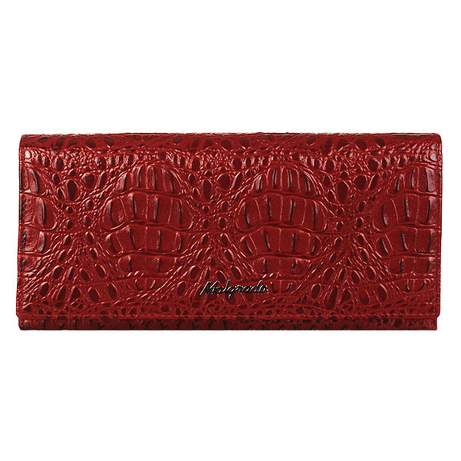 Кошелек женский Malgrado, цвет: красный. 72058-5080172058-50801 Кошелек женский Malgrado, цвет: красный. 72058-5080172058-50801Элегантный кошелек Malgrado изготовлен из высококачественной натуральной кожи с фактурным тиснением под кожу рептилии, оформлен металлической фурнитурой с символикой бренда. Изделие содержит одно отделение, закрывающееся клапаном на кнопку. Внутри расположены: три отделения для купюр, потайной карман на застежке-молнии, два кармана для мелких документов, восемь карманов для визиток и кредитных карт, один из которых с прозрачной вставкой. Дополняет кошелек отделение для мелочи на рамочном замке, содержащее две секции. Снаружи, на задней стороне изделия, расположен открытый карман. Изделие упаковано в фирменную металлическую коробку. Стильный кошелек не оставит равнодушной ни одну представительницу прекрасной половины человечества.