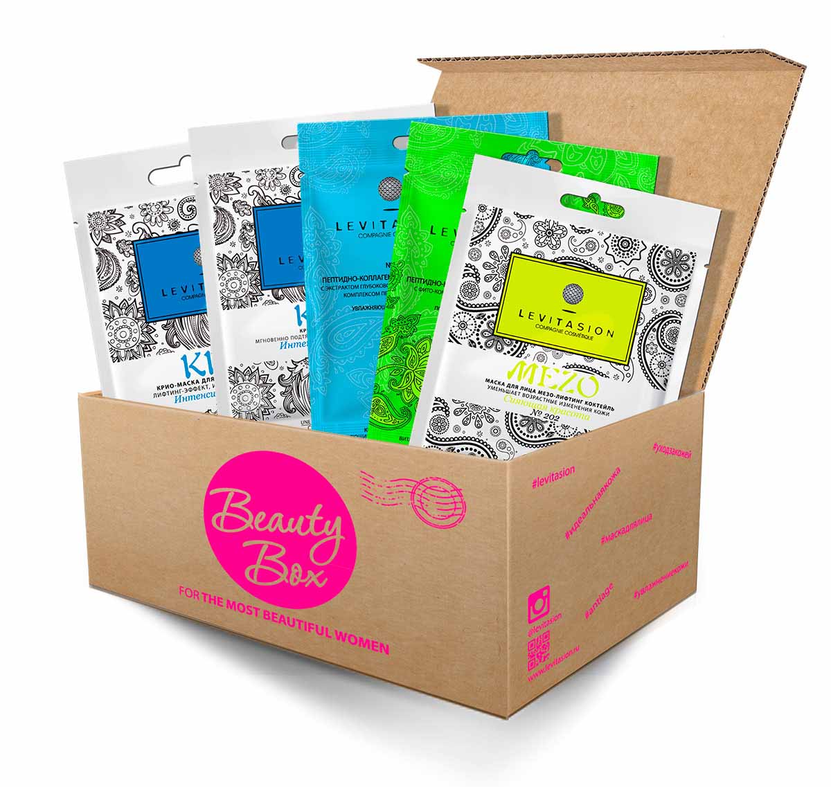 Vilenta Anti Stress Skine Beauty BoxBBLSO Vilenta Anti Stress Skine Beauty BoxBBLSOСостав набора Vilenta Anti Stress Skine Beauty Box: 1. Маска №35 крем Levita вечная молодость витаминный питательный крем-лифтинг (Caprylyl Glycol) 2. Маска №30 пептидно-коллагеновая маска для лица с экстрактом глубоководной красной водоросли и комплексом Matrixyl 3000 увлажняющая лифтинг-эффект (Tapioca Starch) 3. Mezo №202 маска для лица мезо-лифтинг коктейль уменьшает возрастные изменения кожи сияющая красота (Peg-100 Stearate) 4. Krio №501 Маска для лица Крио интенсивный лифтинг (Carnosine); Krio №503 под глаза маска для области под глазами Крио интенсивный лифтинг (Rhodiola Rosea Extract).