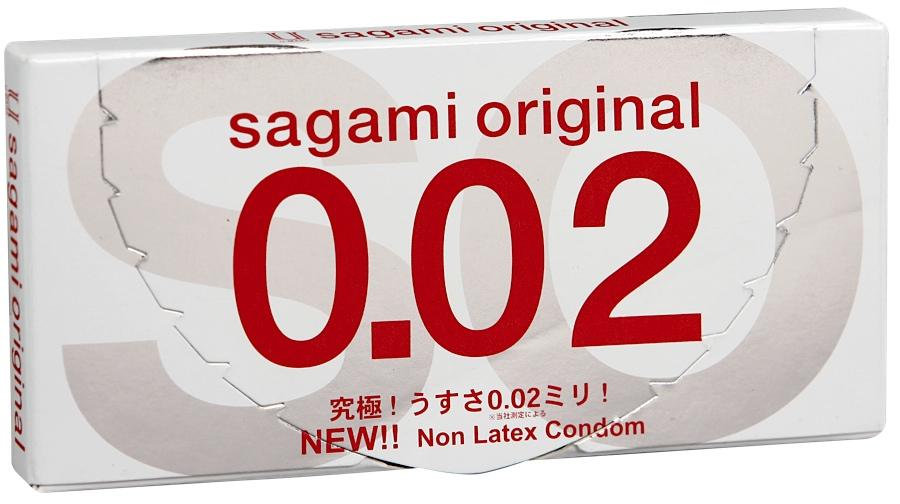 Sagami Original 002 - 2 шт Полиуретановые презервативы 0,02 мм143141 Sagami Original 002 - 2 шт Полиуретановые презервативы 0,02 мм143141Sagami original 002 - самые тонкие и надежные презервативы в Мире! Толщина стенки 0.02mm - в три раза тоньше, чем у стандартных латексных презервативов. Прочность полиуретановых презервативов в 2 раза выше в тестах на растяжение и в 3 раза выше в тестах на объемное расширение. Их теплопроводность в 7 раз выше, чем у латекса. Тепло передается так, как если бы презерватива не было.