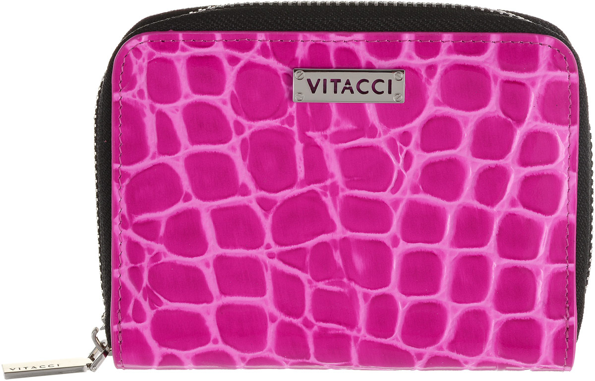 Кошелек женский Vitacci, цвет: розовый. HS136HS136 Кошелек женский Vitacci, цвет: розовый. HS136HS136Элегантный женский кошелек Vitacci выполнен из высококачественной натуральной кожи с тиснением под крокодила. Кошелек застегивается на застежку-молнию и имеет два отделения для купюр. Внутри также располагаются семь накладных открытых кармашков для карт, один из которых дополнен прозрачной вставкой. На задней стенке кошелька находится прорезной карман для мелочи на застежке-молнии. Практичность и уникальный стиль кошелька Vitacci подчеркнут вашу элегантность и превосходный вкус.