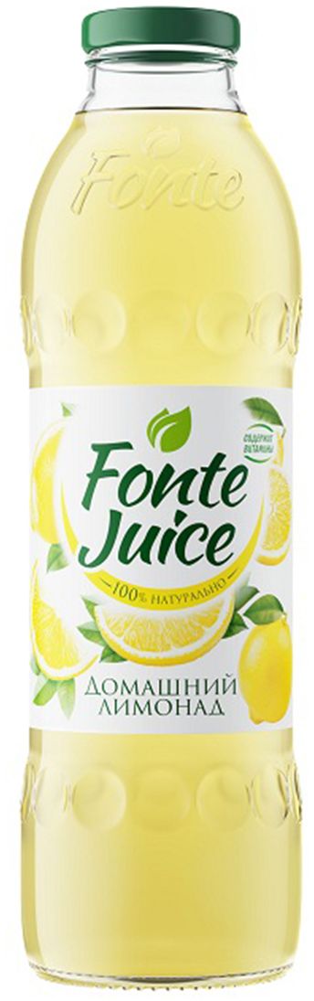 Fonte juice Домашний лимонад напиток сокосодержащий, 0,75 л4607050696687 Fonte juice Домашний лимонад напиток сокосодержащий, 0,75 л4607050696687Напиток сокосодержащий Домашний лимонад, обогащенный витаминами. Освежающий вкус домашнего лимонада утоляет жажду, а ценные витамины в составе мгновенно заряжают тебя энергией. Источник твоей активности!