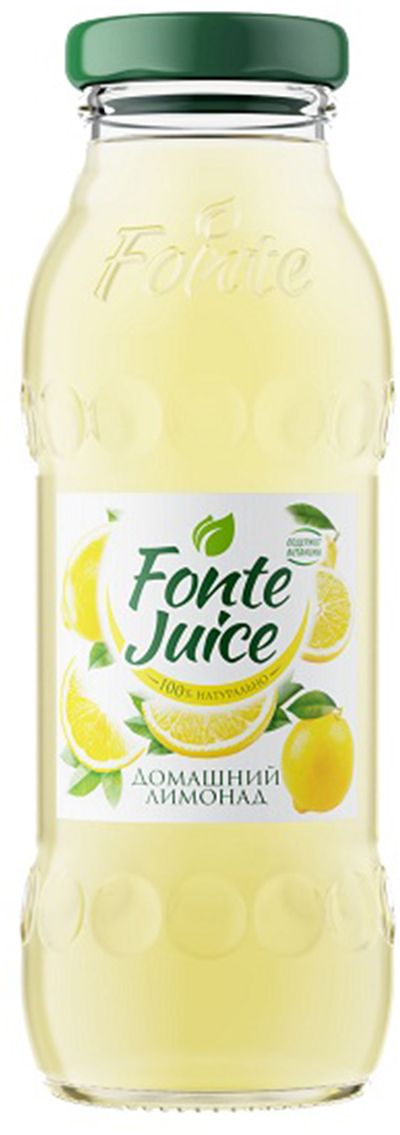 Fonte juice Домашний лимонад напиток сокосодержащий, 0,2 л4607050696762 Fonte juice Домашний лимонад напиток сокосодержащий, 0,2 л4607050696762Напиток сокосодержащий Домашний лимонад, обогащенный витаминами. Освежающий вкус домашнего лимонада утоляет жажду, а ценные витамины в составе мгновенно заряжают тебя энергией. Источник твоей активности!