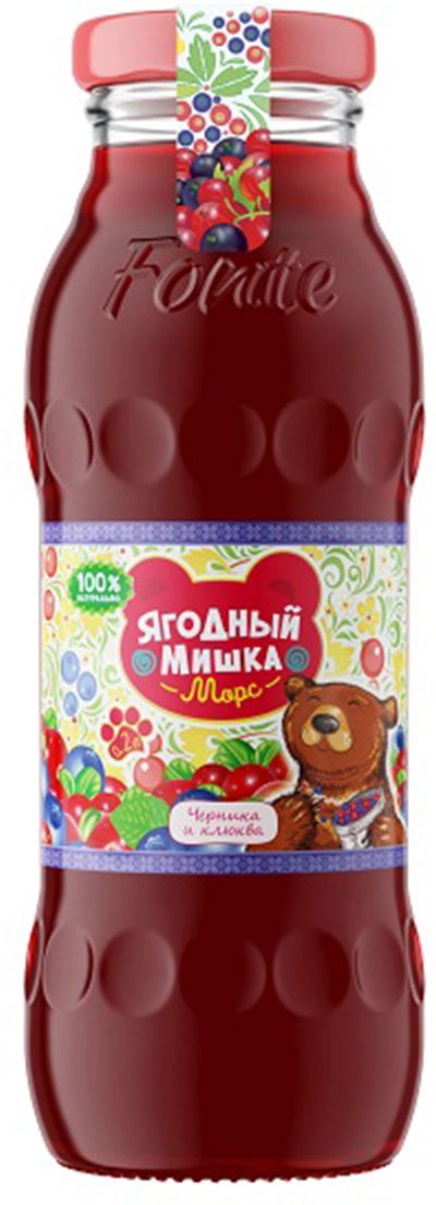 Калинов Родник Ягодный Мишка морс черника, клюква, 0,2 л4607050696847 Калинов Родник Ягодный Мишка морс черника, клюква, 0,2 л4607050696847Морс прекрасно утоляет жажду в летний зной, а если напиток подогреть, то он будет согревать вас в зимний период. Чернично-клюквенный морс богат витаминами, улучшает цвет лица и общее состояние организма. Рекомендовано к употреблению с 5 лет.