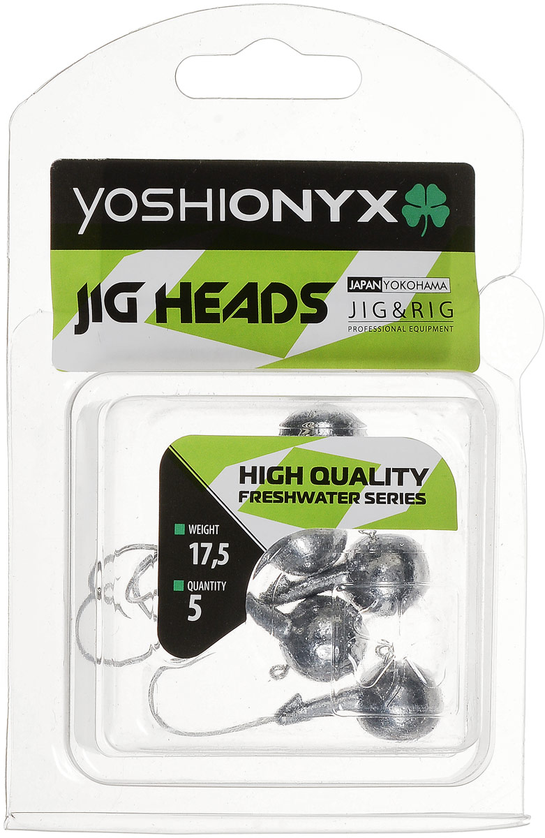 Джиг-головка Yoshi Onyx JIG Bros. Шар 1, крючок Gamakatsu, 17,5 г, 5 шт96502 Джиг-головка Yoshi Onyx JIG Bros. Шар 1, крючок Gamakatsu, 17,5 г, 5 шт96502Джиг-головки Yoshi Onyx JIG Bros. Шар 1 предназначены для огрузки спиннинговых приманок. Форма шар является одной из самых популярных в джиговых оснастках из-за ее универсальности. Шары с успехом применяются практически на всех водоемах. Джиг-головки оснащены крючком Gamakatsu. Такой крючок прекрасно пробивает жесткую пасть крупного судака, щуки и сома. Несмотря на кажущуюся простоту этих грузил, от правильного подбора во многом зависит клев хищника. Выбирайте джиговую головку в зависимости от предполагаемого места ловли и используемой с ней приманки, возможной глубины, скорости течения, ветра и прочего.