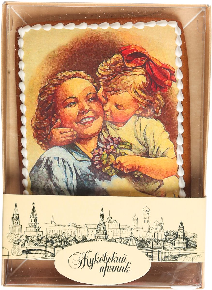Жуковский пряник Подарочный набор Мамина любовь00-00002418 Жуковский пряник Подарочный набор Мамина любовь00-00002418Медово-имбирный пряник с росписью из айсинга, фотопечатью на сахарной бумаге. Отличный подарок для любимых. Без ГМО.