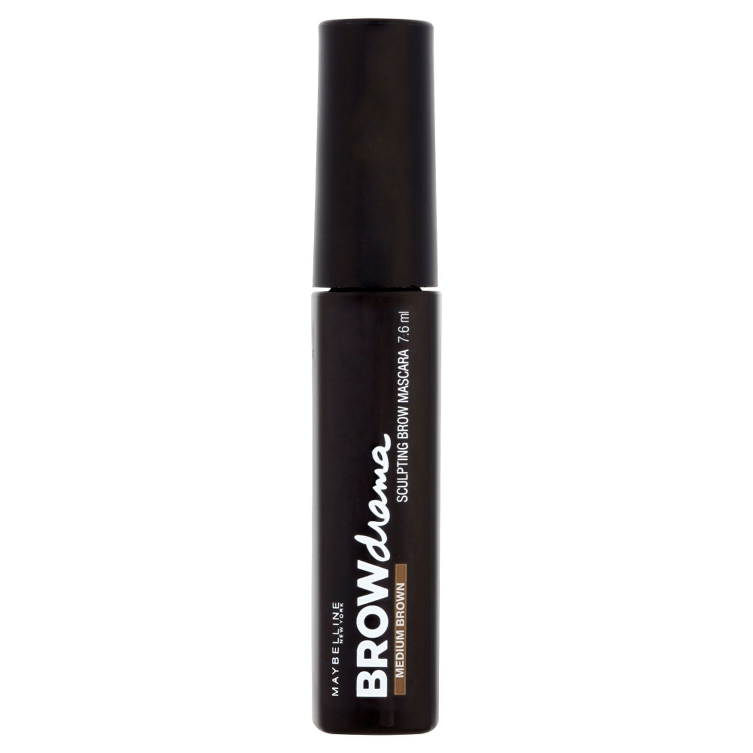Maybelline New York Тушь для бровей Brow Drama, щеточка-скульптор + цветной гель, светло-коричневый, 7,6 млB2272300 Maybelline New York Тушь для бровей Brow Drama, щеточка-скульптор + цветной гель, светло-коричневый, 7,6 млB2272300Новинка - Тушь для бровей Brow Drama! Следуй модным трендам Нью-Йорка! Придай форму и цвет бровям одним движением! Специальная щеточка-скульптор придает бровям форму, а цветной гель естественно прокрашивает все волоски и фиксирует их. Результат - выразительные и естественные брови!