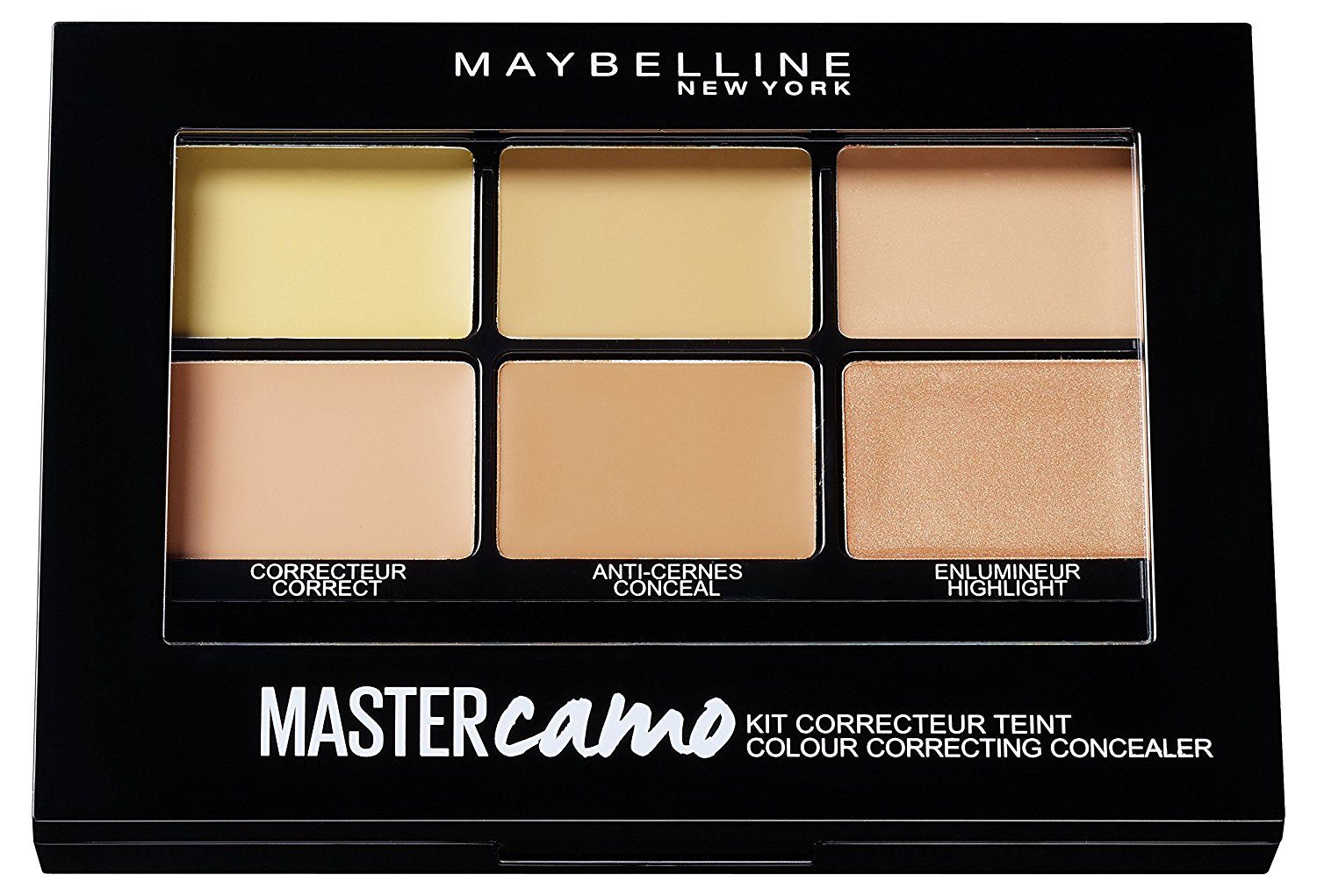 Maybelline New York Палетка Консилеров Для Макияжа Лица Master Camo, Оттенок 2, ТемныйB2850400 Maybelline New York Палетка Консилеров Для Макияжа Лица Master Camo, Оттенок 2, ТемныйB2850400Коррекция всех недостатков лица с помощью одной палетки Легкая коррекция всех видов несовершенств кожи с помощью одной палетки. Корректор нейтрализует недостатки. Консилер устраняет тусклость. Хайлайтер подчеркивает достоинства.