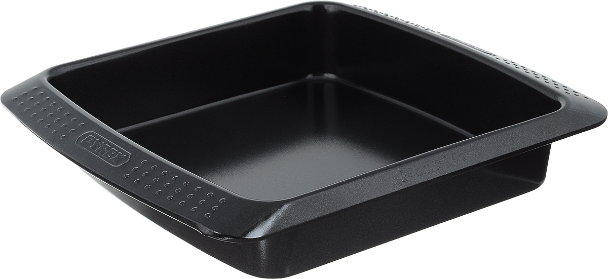 Форма для запекания Pyrex Classic, квадратная, с антипригарным покрытием, 24 х 24 смMBCBR24/5046 Форма для запекания Pyrex Classic, квадратная, с антипригарным покрытием, 24 х 24 смMBCBR24/5046Форма для запекания Pyrex Classic изготовлена из углеродистой стали с антипригарным покрытием на всей поверхности. Благодаря антипригарному покрытию нет необходимости использовать подсолнечное масло. Пища не пригорает и не прилипает к стенкам, легко достается из формы, сохраняя при этом аккуратный внешний вид. Покрытие обладает высокой прочностью и длительным сроком эксплуатации, а также является абсолютно безопасным, так как не содержит PFOA, свинца и кадмия. Форма быстро и равномерно нагревается. Изделие имеет высокие стенки и удобные ручки. Такая форма прослужит долго и обеспечит легкое и удобное приготовление ваших любимых блюд. Можно использовать в духовке при температуре до 230°С и мыть в посудомоечной машине. Внутренний размер формы: 24 х 24 см. Размер формы (с учетом ручек): 30 х 26 см. Высота стенки: 5,5 см.