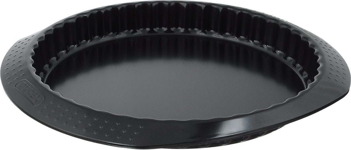 Форма для пирога Pyrex Classic, с антипригарным покрытием, диаметр 27 смMBCBF27/5046 Форма для пирога Pyrex Classic, с антипригарным покрытием, диаметр 27 смMBCBF27/5046Форма для пирога Pyrex Classic изготовлена из углеродистой стали с антипригарным покрытием на всей поверхности. Благодаря антипригарному покрытию нет необходимости использовать подсолнечное масло. Пища не пригорает и не прилипает к стенкам, легко достается из формы, сохраняя при этом аккуратный внешний вид. Покрытие обладает высокой прочностью и длительным сроком эксплуатации, а также является абсолютно безопасным, так как не содержит PFOA, свинца и кадмия. Форма быстро и равномерно нагревается. Стенки изделия рельефные, имеются удобные ручки. Такая форма прослужит долго и обеспечит легкое и удобное приготовление вашей любимой выпечки. Можно использовать в духовке при температуре до 230°С и мыть в посудомоечной машине. Внутренний диаметр формы: 27 см. Размер формы (с учетом ручек): 33 х 29 см. Высота стенки: 3,5 см.
