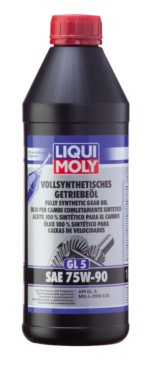 Масло трансмиссионное Liqui Moly Vollsynthetisches Getriebeoil, синтетическое, 75W-90, GL-5, 1 л1950 Масло трансмиссионное Liqui Moly Vollsynthetisches Getriebeoil, синтетическое, 75W-90, GL-5, 1 л1950Масло трансмиссионное Liqui Moly Vollsynthetisches Getriebeoil отвечает требованиям международных классификаций трансмиссионных масел для гипоидных редукторов ведущих мостов. Масло обеспечивает надежную защиту от износа в широком диапазоне температур. В масле Vollsynthetisches Getriebeoil GL-5 75W-90 используются только высококачественные синтетические базовые компоненты, отличающиеся отличной стойкостью к старению и превосходными низкотемпературными свойствами. Масло содержит специальный пакет присадок, обеспечивающий высочайшую защиту гипоидных передач от износа. Особенности: - Обеспечивает отличную работу агрегатов трансмиссии в широком температурном диапазоне - Гарантирует оптимальное смазывание деталей при самых экстремальных нагрузках Допуск: -API: GL-5 -MIL-L: 2105 C/2105 D