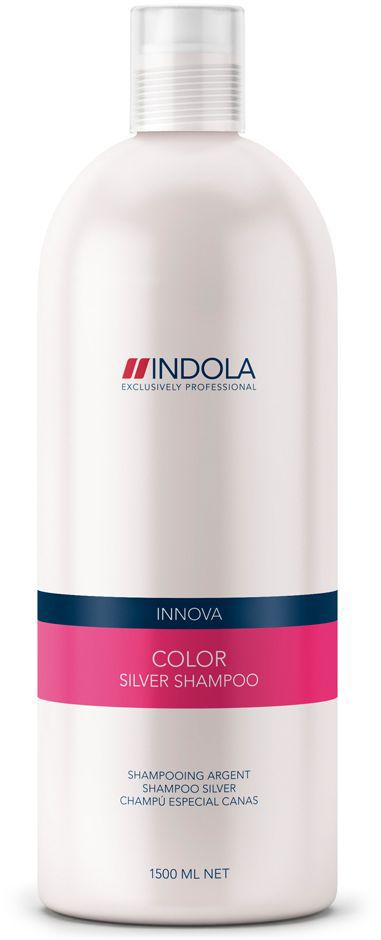 Indola Color Silver Шампунь, придающий серебристый оттенок волосам 1500 мл1635609 Indola Color Silver Шампунь, придающий серебристый оттенок волосам 1500 мл1635609Обогащен фиолетово-синими пигментами для нейтрализации нежелательных желтых оттенков. Усиливает серебристые оттенки светлых или седых волос. Находящийся в составе гидролизованный кератин усиливает внутреннюю структуру волоса и придает ослепительный блеск окрашенным волосам