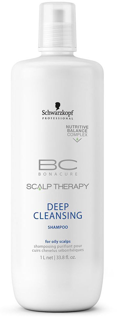 Bonacure Шампунь для глубокого очищения Scalp Therapy Deep Cleansin 1000 мл1753143 Bonacure Шампунь для глубокого очищения Scalp Therapy Deep Cleansin 1000 мл1753143Очищающий шампунь для всех типов волос, выглядящих маслянистыми и для жирной кожи головы. Поверхносто - активные вещества, полученные из кокоса мягко, но Эффективно очищает кожу головы. Благодаря ментолу шампунь оставляет ощущение чистоты и свежести. Пантенол поддерживает необходимый баланс влаги.
