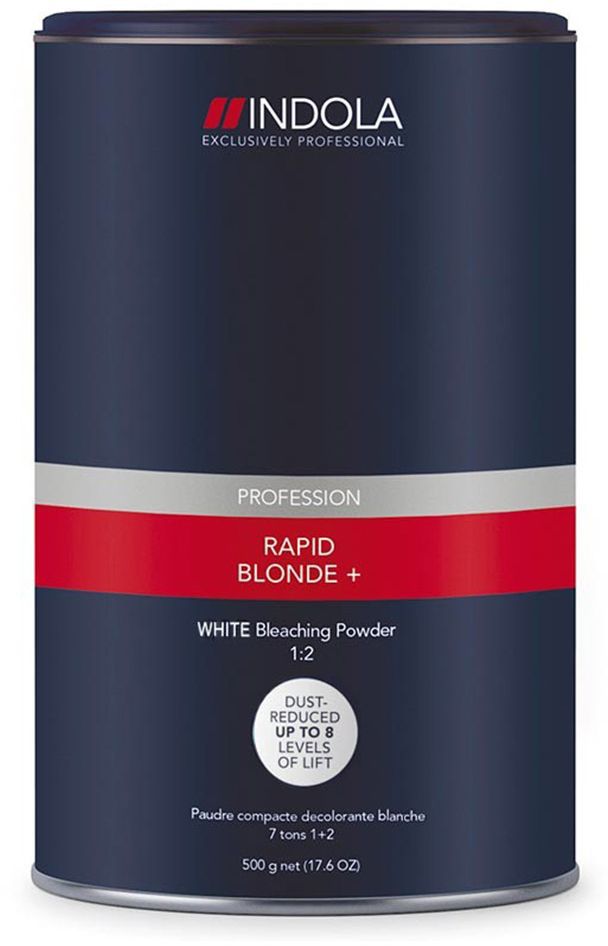 Indola RapidBlond WHITE Порошок обесцвечивающий белый 450 г1895299 Indola RapidBlond WHITE Порошок обесцвечивающий белый 450 г1895299Порошок обесцвечивающий белый. Для достижения максимально светлого оттенка блонд на темной базе или на окрашенных волосах. Осветляет до 8 уровней, благодаря уникальной комбинации активных элементов. Высокая нейтрализация остаточной желтизны за счет антижелтых пигментов