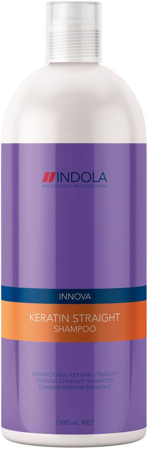 Indola Шампунь Кератиновое выпрямление Keratin Straight 1500 мл2129807 Indola Шампунь Кератиновое выпрямление Keratin Straight 1500 мл2129807Содержащая кератин-полимер комплекс формула покрывает волосы защитным слоем, который выпрямляет и защищает волосы от завитков на 48 часов. Обеспечивает гладкость, блеск и здоровый вид. Для всех типов волос. Рекомендуется использовать в комплексе с продуктами ухода линии INDOLA Keratin Straight