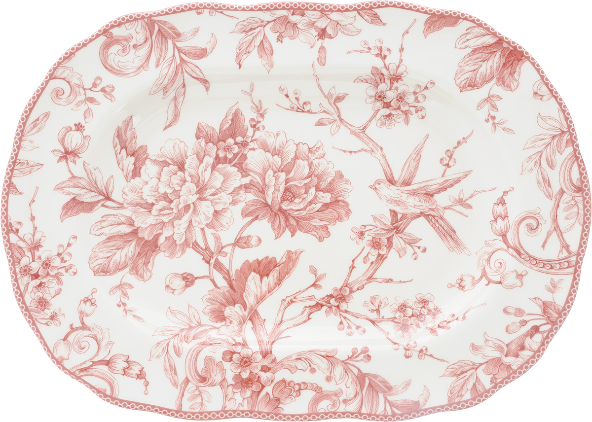 Блюдо Sango Ceramics Аделаида Бордо, овальное, 35 х 25 смUTAB97430 Блюдо Sango Ceramics Аделаида Бордо, овальное, 35 х 25 смUTAB97430Овальное блюдо Sango Ceramics Аделаида Бордо, изготовленное из керамики, прекрасно подойдет для подачи нарезок, закусок и других блюд. Изделие, оформленное цветочным рисунком, украсит сервировку вашего стола и подчеркнет прекрасный вкус хозяйки. Можно мыть в посудомоечной машине и использовать в микроволновой печи. Размер блюда (по верхнему краю): 35 х 25 см. Высота блюда: 3,5 см.