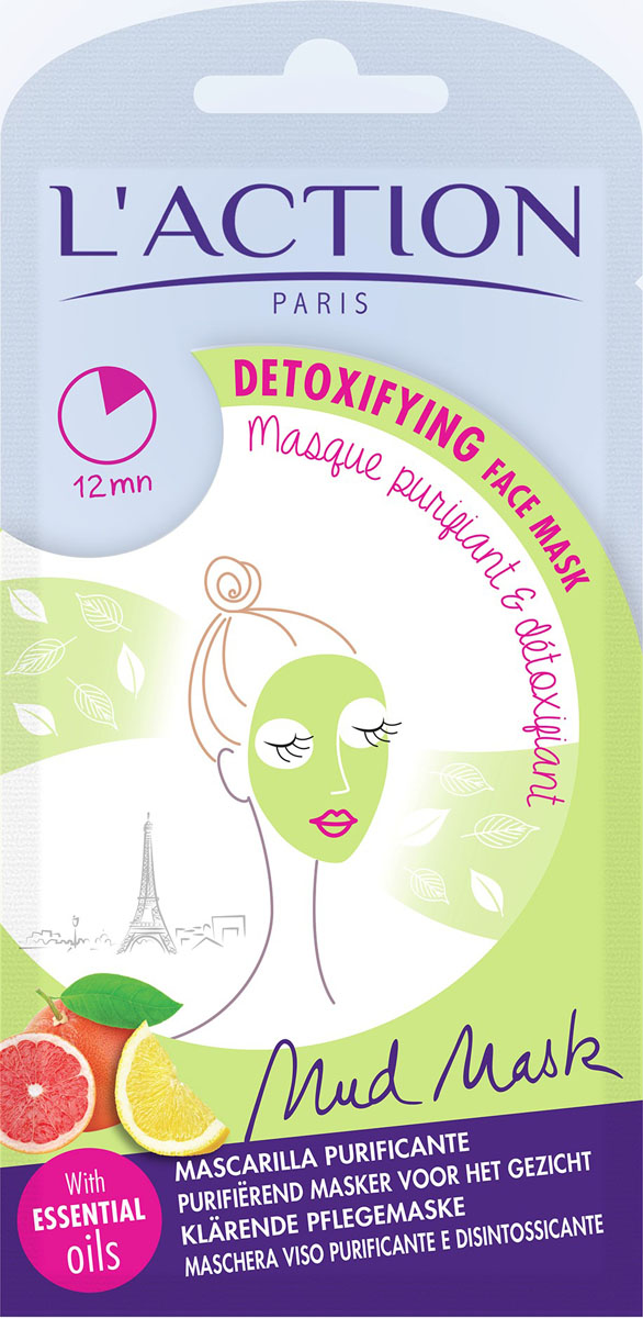 Laction Маска для лица от токсинов Detoxifiant, 15 г556177 Laction Маска для лица от токсинов Detoxifiant, 15 г556177Маска для лица содержит эфирные масла цитрусовых и обогащенный минеральный комплекс, которые оказывают очищающее, тонизирующее и освежающее действие. Масло кунжута обеспечивает глубокое проникновение активных компонентов. Маска избавляет кожу от загрязнений, возвращает ей тонус и улучшает цвет лица.
