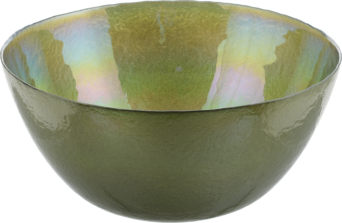 Салатник NiNaGlass Богемия, цвет: оливковый, диаметр 28,5 см83-055-Ф290 ИТОМ Салатник NiNaGlass Богемия, цвет: оливковый, диаметр 28,5 см83-055-Ф290 ИТОМСалатник NiNaGlass Богемия выполнен из высококачественного стекла. Он прекрасно подойдет для подачи различных блюд: закусок, салатов или фруктов. Изделие отлично впишется в интерьер вашей кухни и станет достойным дополнением к кухонному инвентарю. Не рекомендуется использовать в микроволновой печи и мыть в посудомоечной машине. Диаметр салатника: 28,5 см. Высота стенки: 13,4 см.