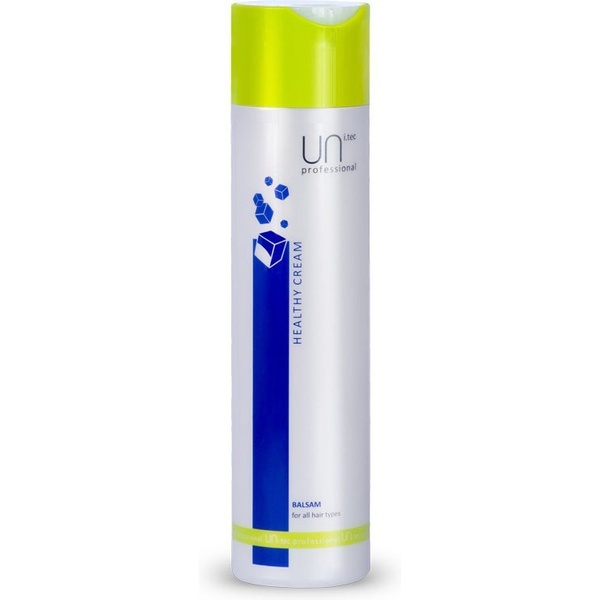 Uni.tec Кондиционирующий бальзам для всех типов волос Healthy Cream, 250 млU0010 Uni.tec Кондиционирующий бальзам для всех типов волос Healthy Cream, 250 млU0010Действие активных компонентов кондиционирует и питает волосы, придавая им эластичность, мягкость и блеск. Повышает защитные уровни и индекс увлажненности, препятствуя дегидратации, облегчает расчесывание, оказывает антистатическое действие. Применение: равномерно распределите на влажные, вымытые шампунем волосы по всей длине, оставьте действовать на 3-5 минут, обильно смойте теплой водой.
