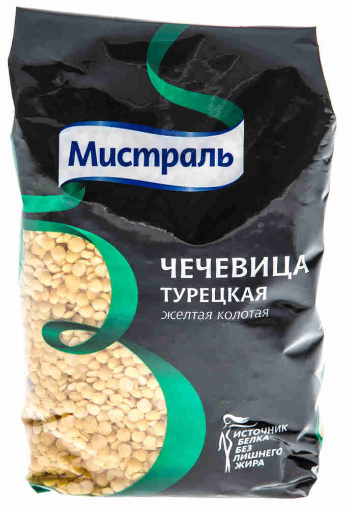 Мистраль Чечевица желтая колотая Турецкая, 450 г12293 Мистраль Чечевица желтая колотая Турецкая, 450 г12293Чечевица Турецкая не требует замачивания. Варится на слабом огне 10-15 минут. Турецкая чечевица идеальна для супов и пюре. При варке желтая чечевица быстро разваривается. Благодаря высокому содержанию белка чечевица считается отличной альтернативой мясу. Чечевица - основа традиционных азиатских и модных европейских блюд.