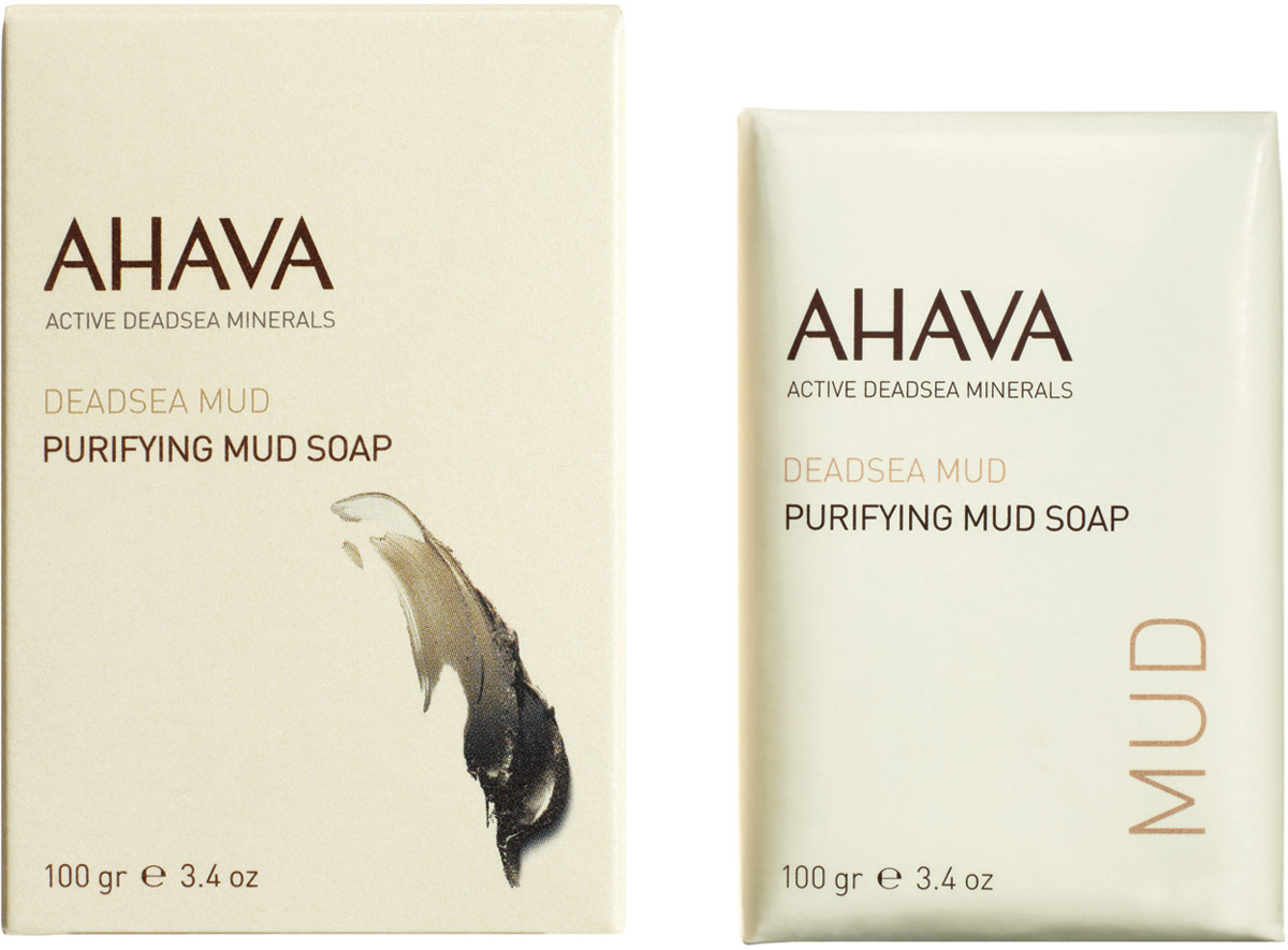 Ahava Deadsea Mud М Мыло на основе грязи мертвого моря 100 гр85915065 Ahava Deadsea Mud М Мыло на основе грязи мертвого моря 100 гр85915065Обогащенное Osmoter и грязью Мертвого моря мыло удаляет загрязнения, избыток кожного сала и в то же время, освежает кожу и восстанавливает ее естественный рН -баланс. Эффективное и мягкое очищение кожи без SLS\SLES и Парабенов, подходит для умывания лица.