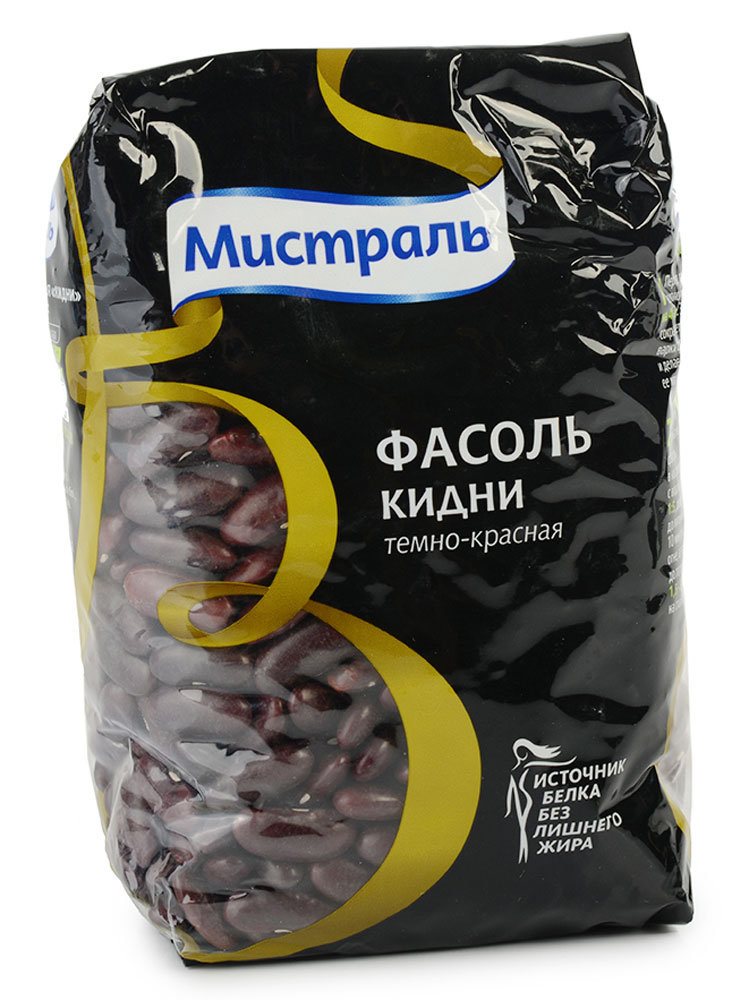 Мистраль Фасоль темно-красная Кидни, 450 г12324 Мистраль Фасоль темно-красная Кидни, 450 г12324Для полноценного питания включайте 3-4 блюда из бобовых в свой еженедельный рацион. Ведь бобовые - чемпионы среди растений по содержанию белка, богатого незаменимыми аминокислотами. А разнообразие цветов, форм и размеров фасоли Мистраль создадут основу вашего кулинарного творчества.
