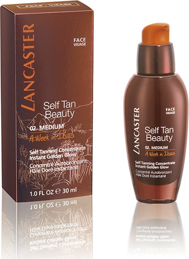 Lancaster Self Tan Beauty Насыщенный автобронзант для моментальногого золотистого загара оттенок 02 средний – Неделя на ибице 30 мл40377425000 Lancaster Self Tan Beauty Насыщенный автобронзант для моментальногого золотистого загара оттенок 02 средний – Неделя на ибице 30 мл40377425000Гель-автобронзант Lancaste Self Tan Beauty с разглаживающим эффектом для постепенного натурального загара, оттенок 02, средний (Неделя на Ибице). Роскошный натуральный загар для лица без солнца с разглаживающим эффектом! Мгновенный загар на весь день. Регулируемый оттенок для более интенсивного загара. Скрывает недостатки кожи. День за днем кожа защищена, цвет лица выравнивается. Оттенок специально подобран для блондинок. Легкая текстура и особый аромат Lancaster, каждое нанесение становится настоящим удовольствием. Загар без солнца и уход : Запатентованная технология автозагара Эксклюзивная технология адаптации цвета (Свободные молекулы DHA + молекулы DHA , покрытые мелатонином) Улучшенный комлпекс активации загара (Heliotan + экстркт сладкого апельсина + масло бурити Нанесите на кожу тела, легкими массажными движениями распределите автобронзант. После использования средства необходимо тщательно вымыть руки. Избегайте попадания на одежду. Подождите несколько минут...