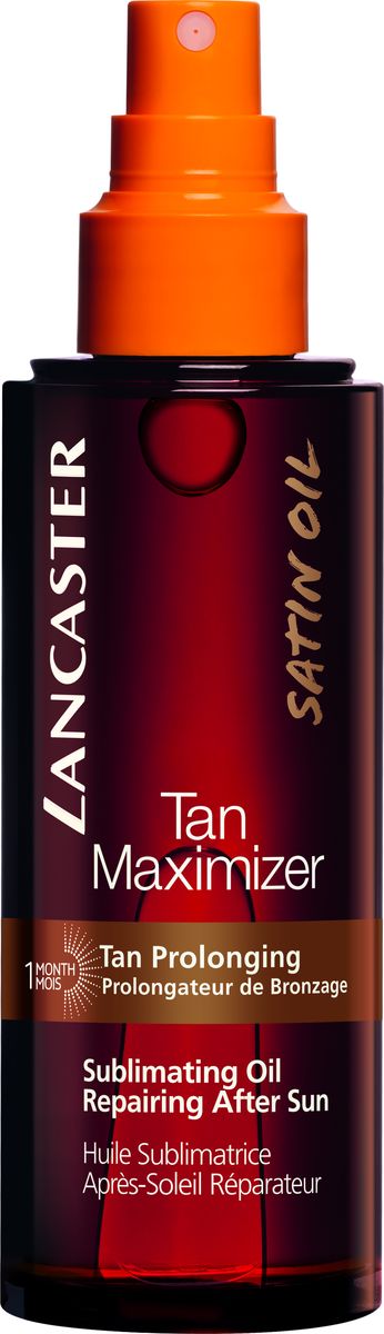Lancaster After Sun - Tan Maximizer Масло для усиления загара, восстановление после загара 150 мл40990890000 Lancaster After Sun - Tan Maximizer Масло для усиления загара, восстановление после загара 150 мл40990890000Масло обеспечивает максимальное питание и восстановление кожи после воздействия лучей солнца. Увлажняющий состав ликвидирует ощущения сухости и стянутости, сглаживает шелушения. Формула активизирует процесс синтеза меланина, что значительно приближает желаемый результат. Средство способствует регенерации поврежденных клеток эпидермиса, гарантирует равномерный бронзовый загар Комплекс Активации Загара* усилен эхинацеей Урукум (экстракт семян амазонского растения), богат бета-каротином –моментально придает оттенок коже Не содержит автозагарных компонентов Нанесите обильное количество масло на кожу тела, массируйте до впитывания.