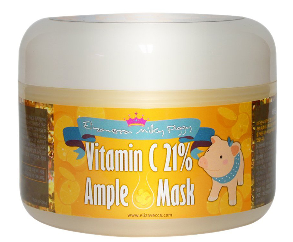 Elizavecca Питательно-увлажняющая маска с разогревающим эффектом Milky Piggy VitaminC 21% Ample Mask, 100 мл7007 Elizavecca Питательно-увлажняющая маска с разогревающим эффектом Milky Piggy VitaminC 21% Ample Mask, 100 мл7007Витамин С способствует повышению упругости кожи и разглаживанию морщин, а также оказывает осветляющее действие. При регулярном применении маски кожа становится свежей и сияющей, упругой и эластичной, мягкой и шелковистой.